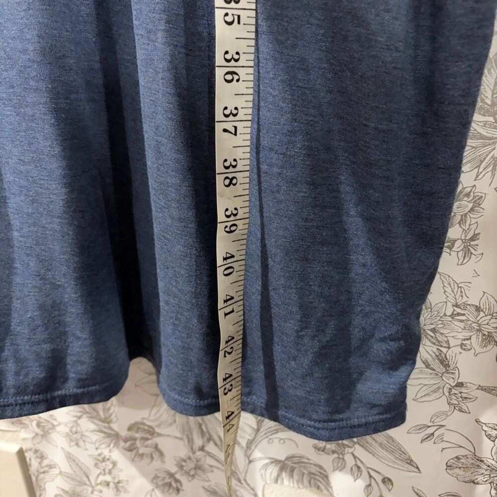 32 Degrees Womens Lux Dress Short Sleeve Pockets Stretchy Heather Indigo Sz XXL - Picture 4 of 8